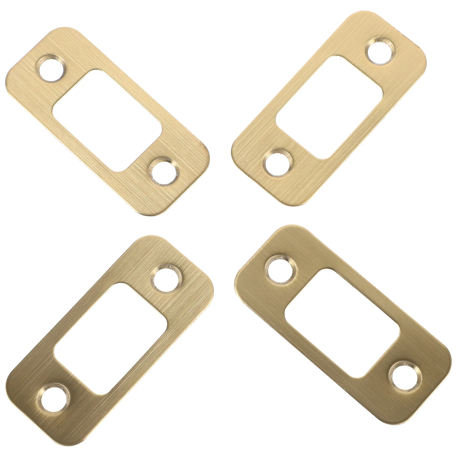 

4Pcs Door Lock Accessories Stainless Steel Strike Plates for Heavy Duty Residential Commercial Use Reinforcement Security