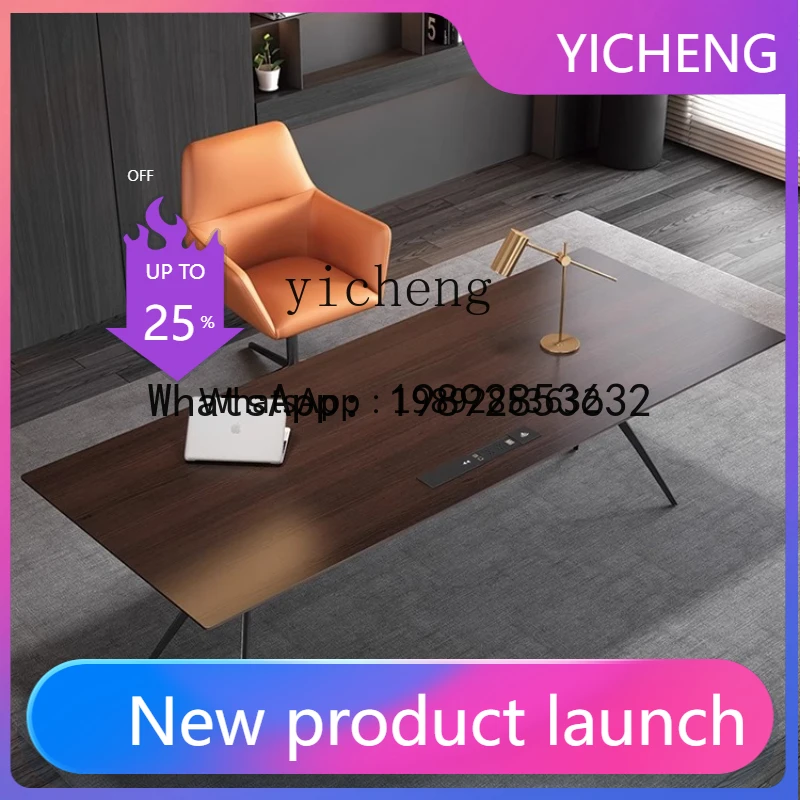 

minimalist desk light luxury modern style study computer desk home writing boss desk