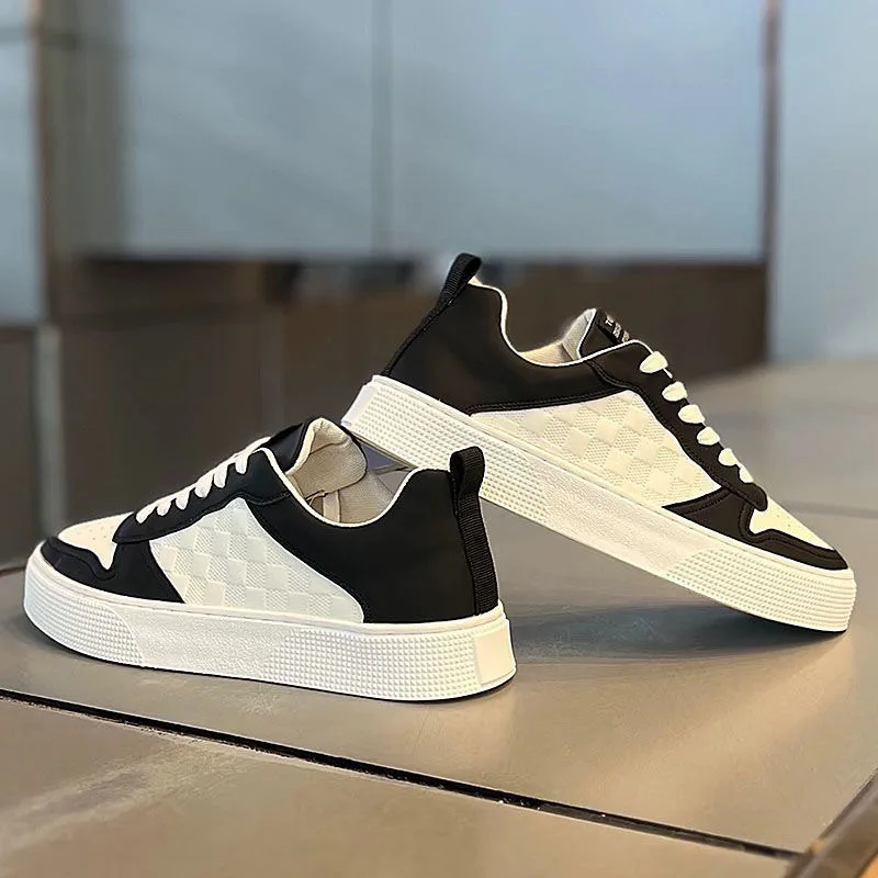 Sneakers da uomo Casual in pelle nuovo Designer con lacci da uomo comode scarpe da tavola di tendenza per uomo Sneakers traspiranti scarpe da corsa 운