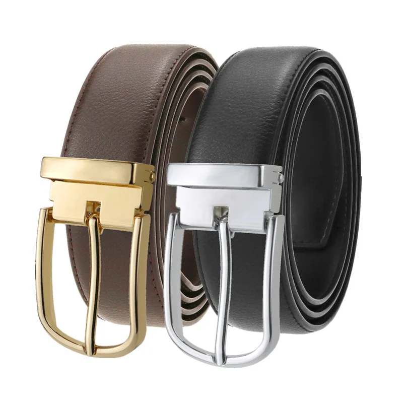 High Quality pin buckle designer belts men white genuine leather Waist Strap Cowskin cintos masculinos fashion ceinture homme