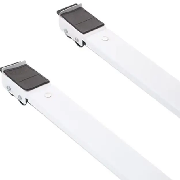 White Stainless Steel Moving Stand With Brake For Refrigerator Washing Machine Heavy Furniture Dolly Hand Tools
