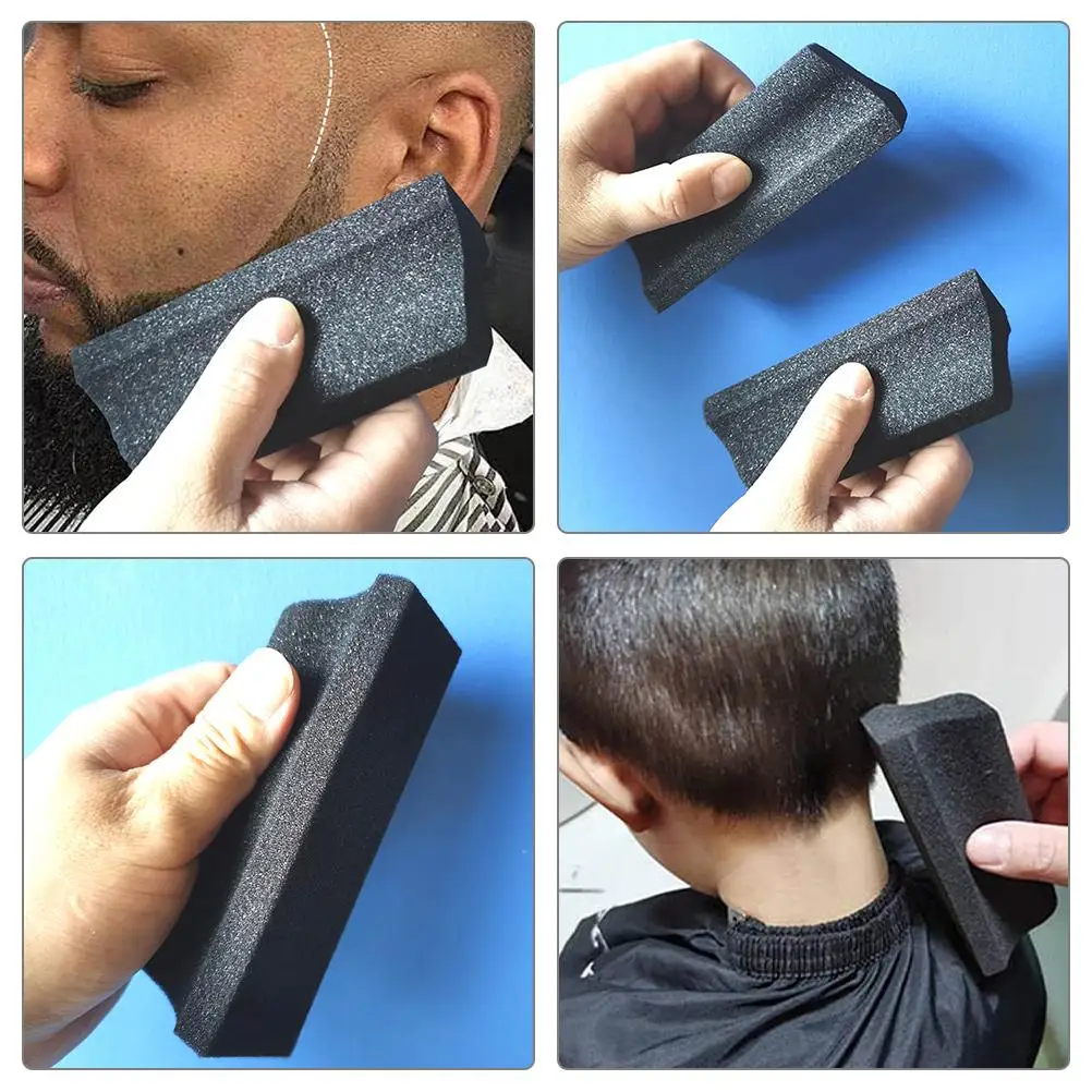 4 ชิ้น Beard Trim ฟองน้ําแปรงกรูมมิ่งเครื่องมือและหนวด Catcher Trimmings Shaping Hard Man