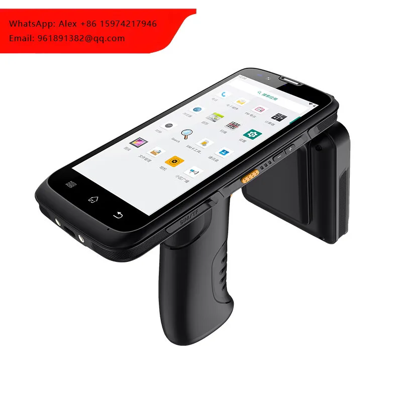 

SWELL MTK6763 Octa Core 5inch Impinj E710 18m UHF Handheld Reader Built In Passice NFC Tag Reading Android Rugged Pda UHF