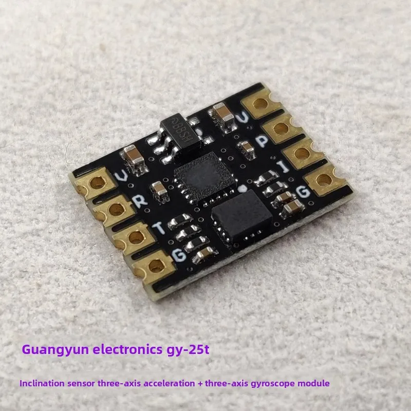 GY-25T 6DOF Attitude Sensor Module - UART/I2C Tilt Angle Output,for ROS Robotics,Drone Flight Control,Industrial Automation