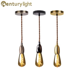 1 Head 3 head Ceiling Pendant Lights E26 E27 Light Bulb Socket Aluminum Base Industrial Fittings Edison Lamp Holder Fixture