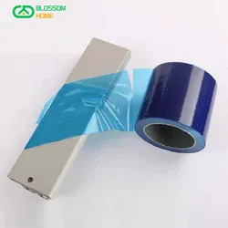 Width 10/15/20/25/30/40/50cm Blue Self-adhesive PE Protective Pilm Metal Aluminum Alloy Stainless Steel Surface Protective Film