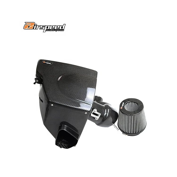 Airspeed Brand Perfect Fitment Aerodynamic 100% Dry Carbon Fiber Cold Air Intake System For Cadillac CT4,CT5