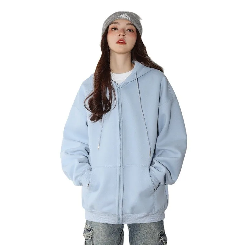 

2024 New Loose Hoodie Cardigan Zipper Couple Jacket