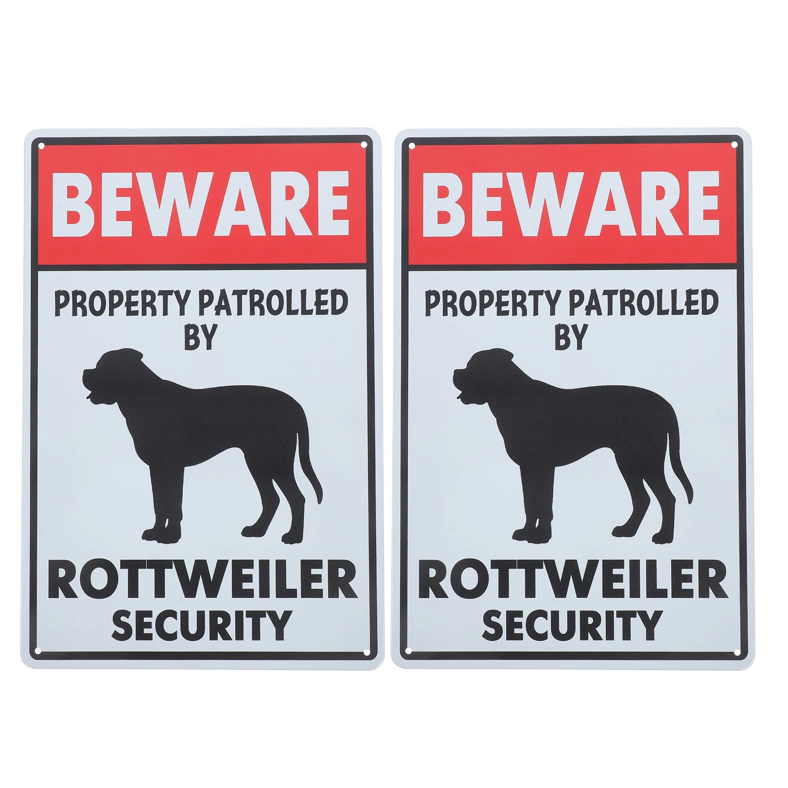 

2Pcs Beware of Dog Sign No Trespassing Metal Warning Signs for Residential Warehouses and Commercial Boundaries