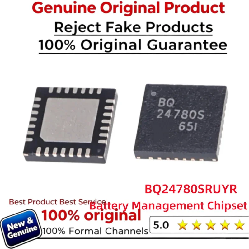 10pcs 100% New and Genuine Original  BQ24780SRUYT BQ24780S 24780s BQ24780SRUYR QFN28 Battery Management Chipset