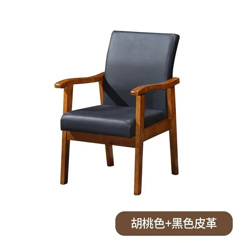 

【Best-selling】 A Solid wood backrest chair, modern and simple home, leisure, office, computer chair, hotel, ultra thick soft bag
