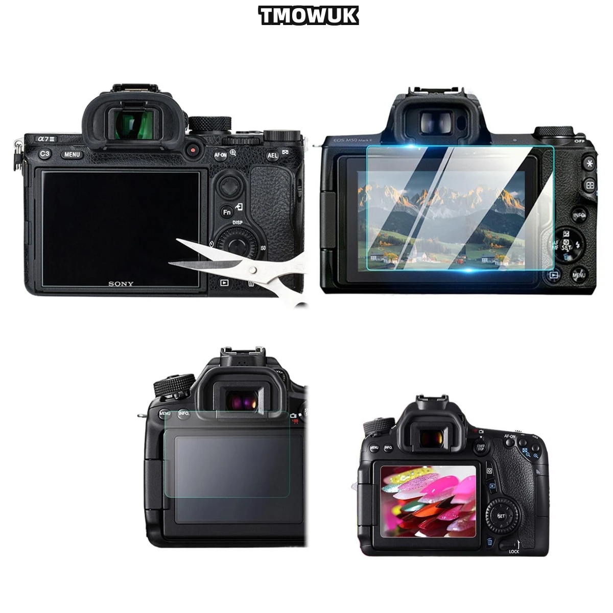 

For Canon 600D 60D EOSM2 EOSM, Ultimate Protection 9H Tempered Glass Screen Guard