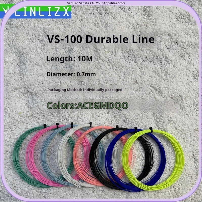 Lin Li Select VS100 Badminton String - Professional High Durability & Repulsion Restring Thread for Tournament Play