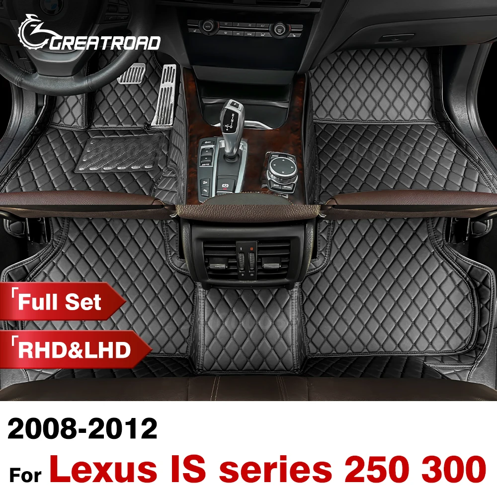 

Car floor mats for LEXUS IS series Sedan 250 300 2008-2012 Custom auto foot Pads carpet interior accessories