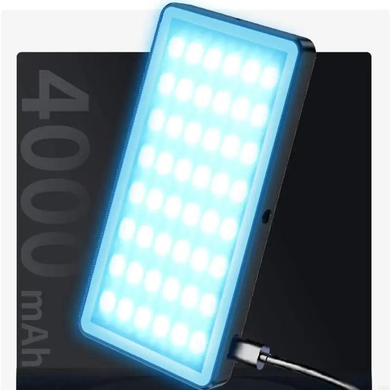 プロのスマートフォンビデオライト2500K 9000K調整可能なカラーLEDライトスタジオグレード電話カメラライトモバイル896C