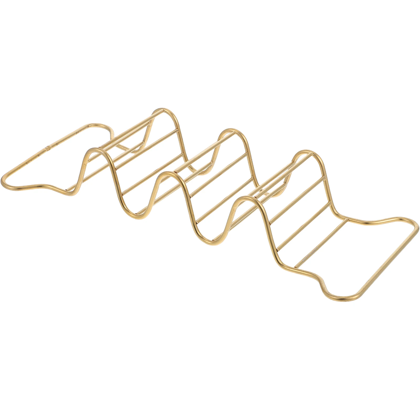 

Stainless Steel Taco Holder Multi-Shell Tray Baking Stand For Oven Party Sushi Roll Organizer