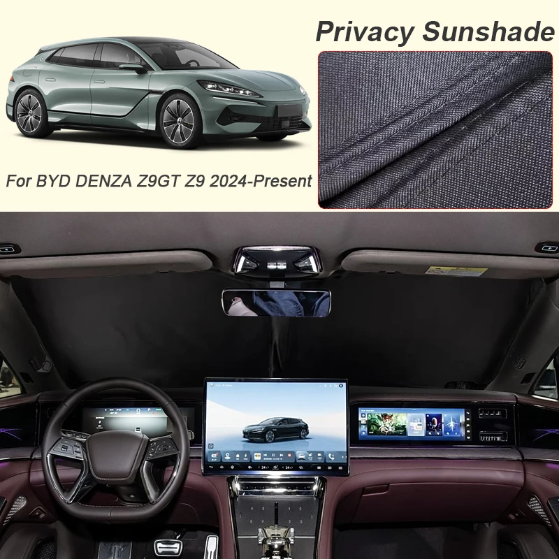 

Автомобильный черный солнцезащитный козырек для окон для BYD DENZA Z9GT Z9 2024-2026, автоматический анти-УФ-тепляционный защитный чехол, аксессуары
