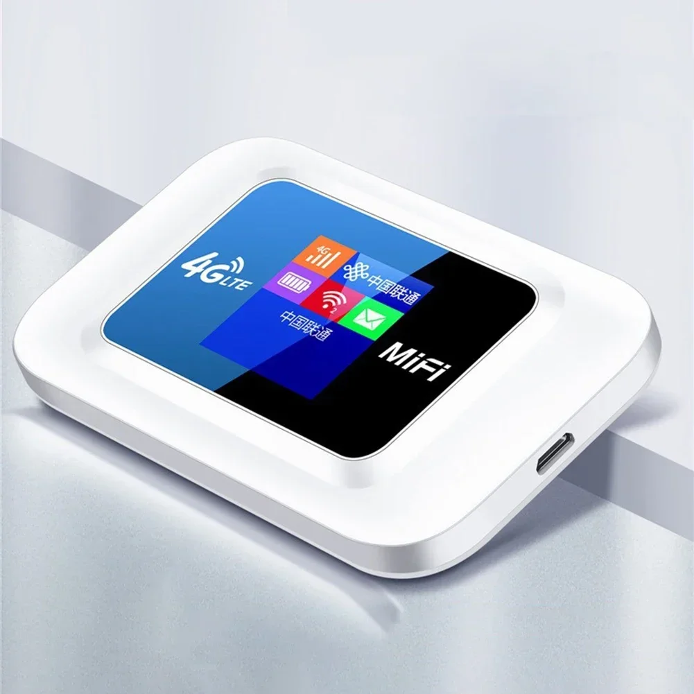 Portable 4G WiFi 150Mbps 4G LTE WiFi Router 2500mAh Pocket MIFI Hotspot LCD Indicator Display with SIM Card Slot