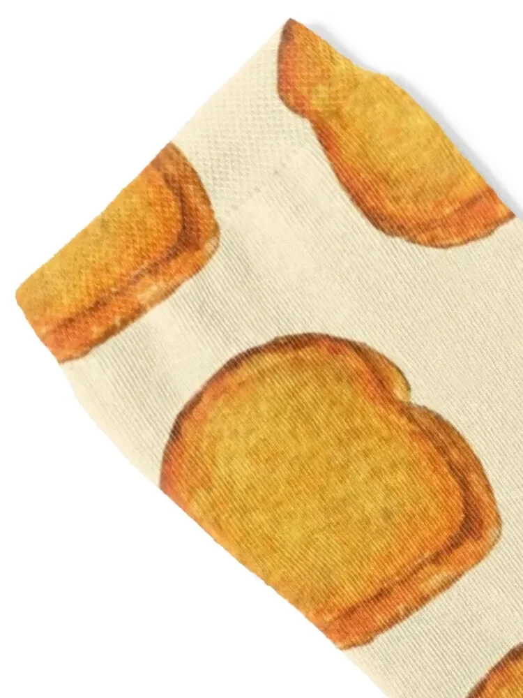 Texas toast/garlic bread Watercolour Painting Socks Run essential Soccer christmas stocking Socks Women's Men's