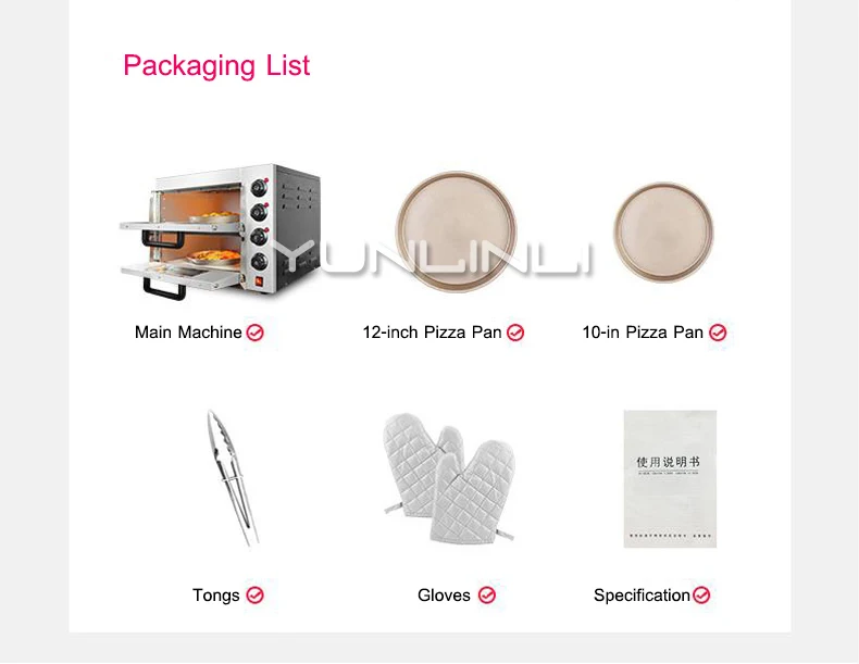 Commercial Electric Oven Double-layer Horizontal Baking Oven Commercial Electric Baking Equipment Appliances For Kitchen