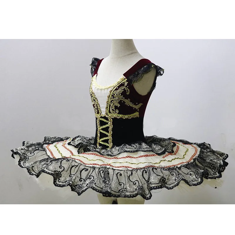 Woman Gypsy La Esmeralda Black Ballet Costumes Ballet Performance Outfit, Adult Or Children Ballet TUTUS Ballet Costume Supplier