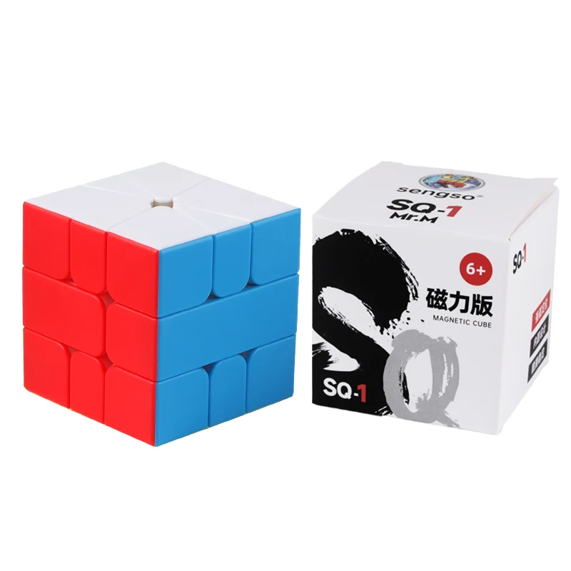 SengSo SQ1 Cubo magico Cubo di velocità Puzzle di forma strana Cubo senza adesivi Puzzle Giocattoli ShengShou SQ1
