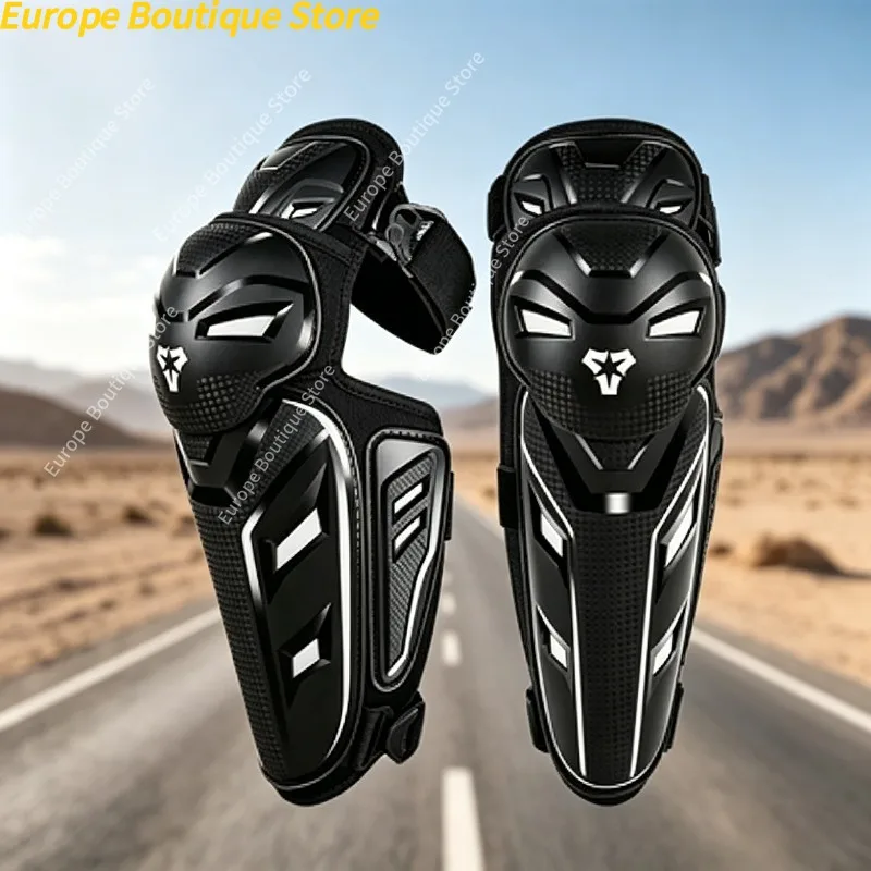 

Anti Fall Shock Absorption Wear Resistant Off Road Knee Protector Set 4 Seasons Motorcycle Riding Leg Guards For Men