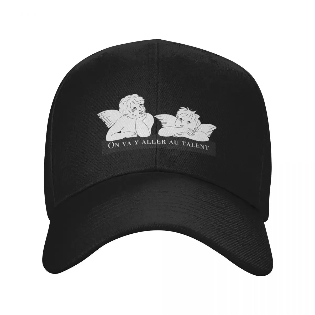 

Exhausted angels white text - small logo Baseball Cap beach hat birthday designer cap Men's Baseball Women's
