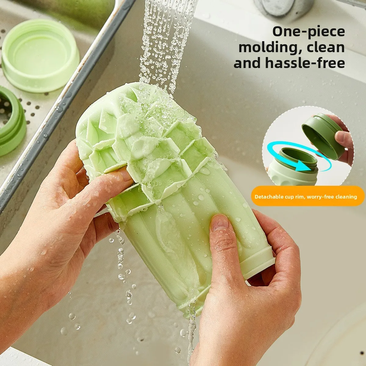 Squeeze Ice Tray 2 in 1 Silicone Ice Cup Drink Maker Portable Cooling Cup 1-10PCS for Soda Beer Juice Outdoor Gym Home - view 6
