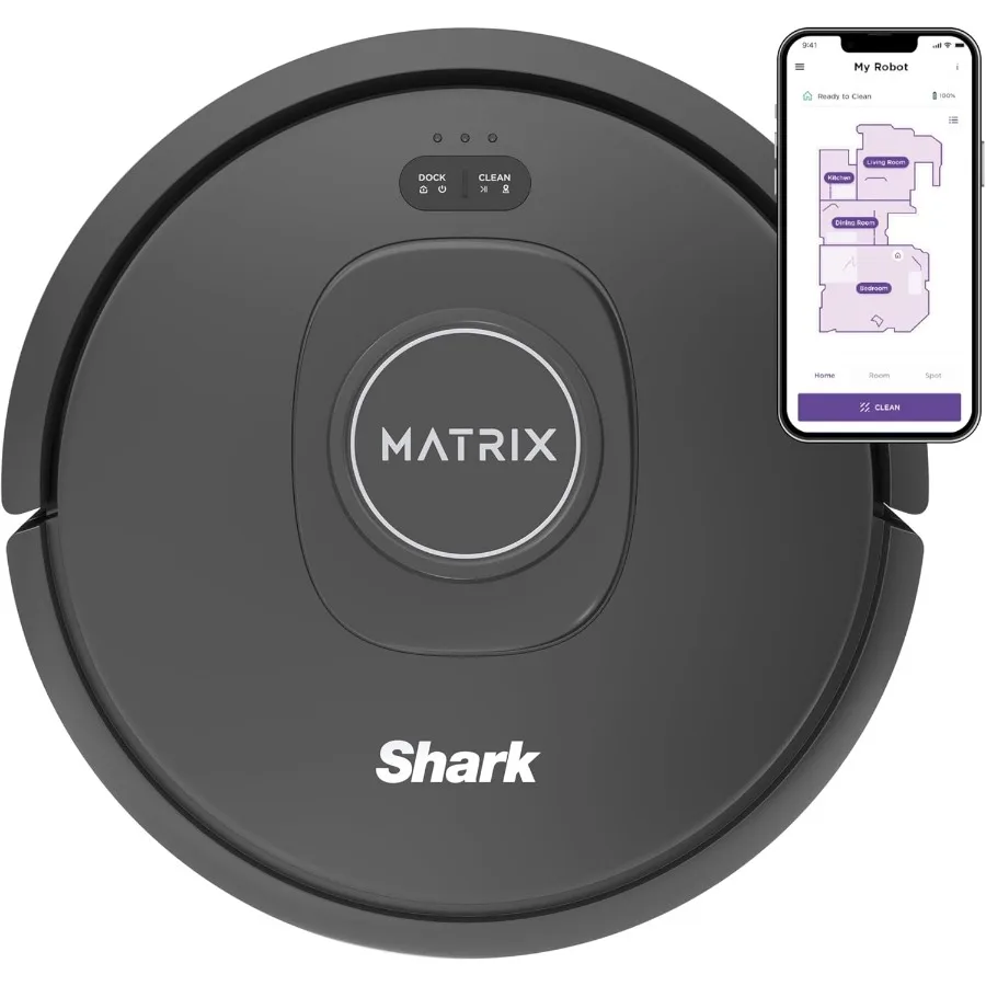 

R-RV2310 Matrix Robot Vacuum for Carpets and Hardfloors with Self-Cleaning Brushroll and Precision Mapping Certified Renewed