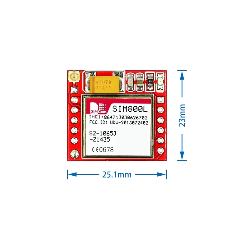 Smallest SIM800L GPRS GSM Breakout Module Quad-Band TTL Serial Port Microsim Card Core Board Easy Install