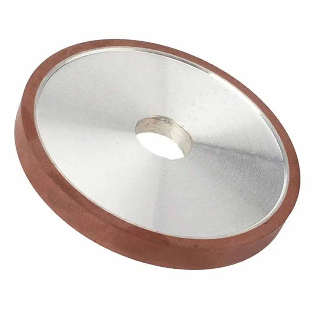 Herramienta de pulido de hoja abrasiva de muela para taza de diamante de Metal de carburo, grano 180, Kit de montaje de 100x10mm, suministros