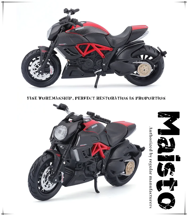 Maisto Ducati Super Naked V4 S Maßstab 1:18, Legierungs-Motorrad-Druckgussmodell, Sammlerstück, Geschenkspielzeug – Detail 7