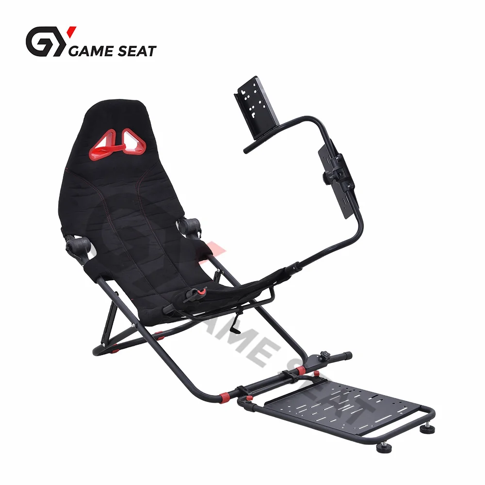 GY018-2 Best Fiber + Steel Gaming Racing Sim Sim Simulator Cockpit Seat، PC، Playstation 2، Playstation 3، Wii، XBox