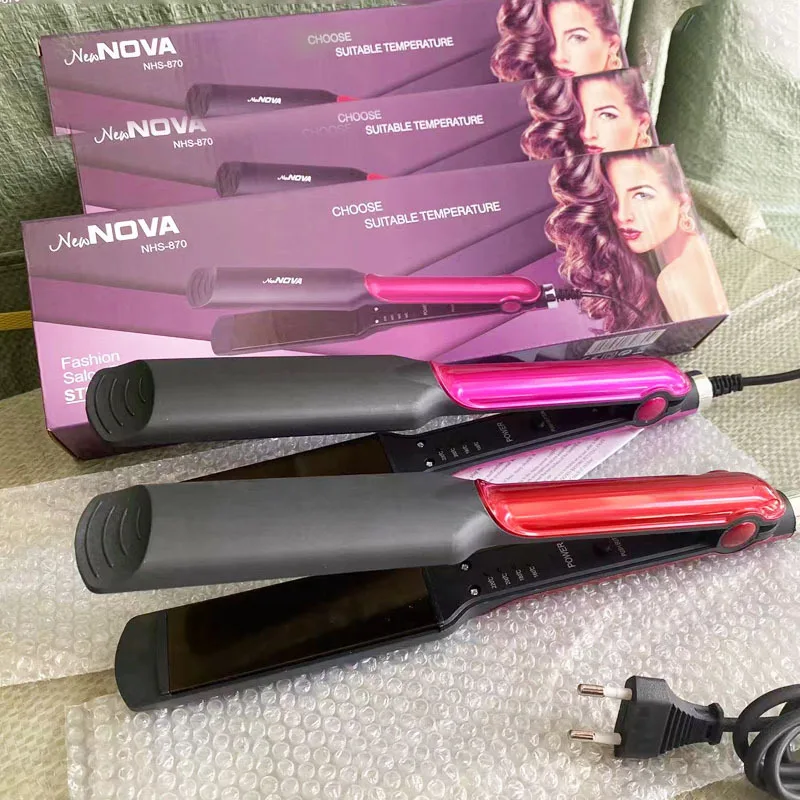 Curling and Straightening Dual-purpose Hair Straightener Multi-gear Temperature Adjustable Fluffy Splint Corn Perm