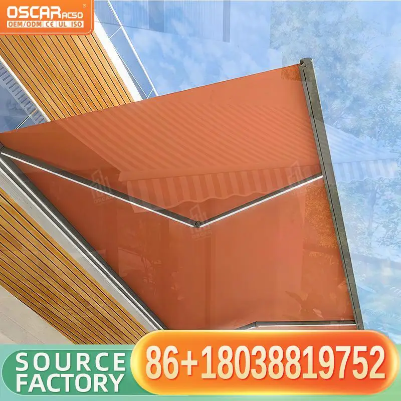 

Full Cassette Awning Semi Cassette Awning Retractable Patio Shade Outdoor Shelter for Garden Balcony Terrace Retractable Awning