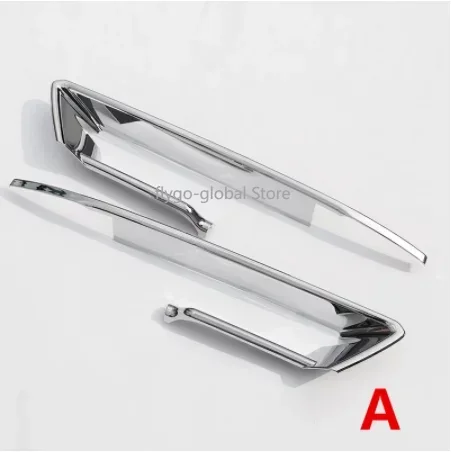 Chrome Front Fog Light Decorative Cover Trim Grille Decor Strips For BMW 2 Series Gran Active Tourer F45 F46 2015 - 2017