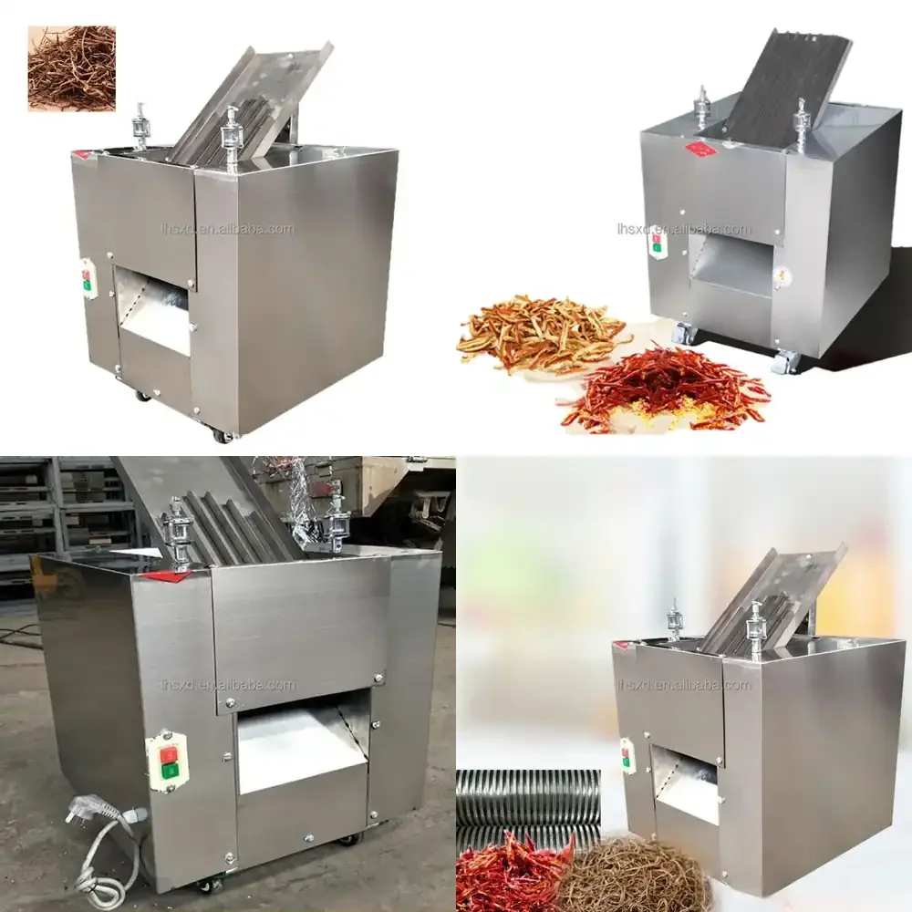 hot Food Grade Stainless Steel Pepper Dried Fruit Cutter Machine Leaf Shredder Pepper Tangerine Peel Spice Processing Leaf