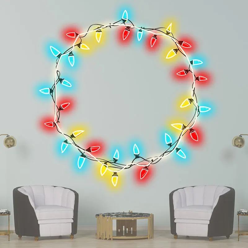 Gorgeous Colorful Round Strip LED Neon Sign, Perfect  Lights For Christmas, Light up your space and create a festive atmosphere