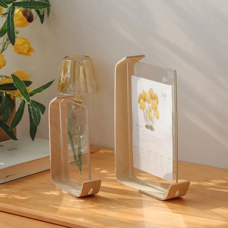 Acrylic Wooden Photo Frame Herbarium Display Frame Calendar DIY Frame Photo Frames for Wedding Party Picture Frame Photo Decor