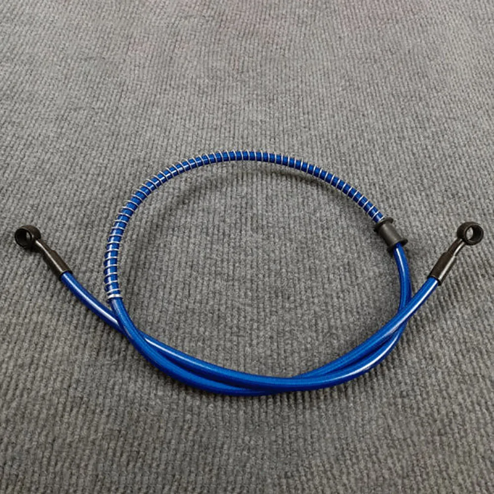 Blue Brake Pipe 0~28~90 °, Motorcycle Electric Vehicle Brake Oil Pipe, High-Pressure Oil Pipe Joint 10mm