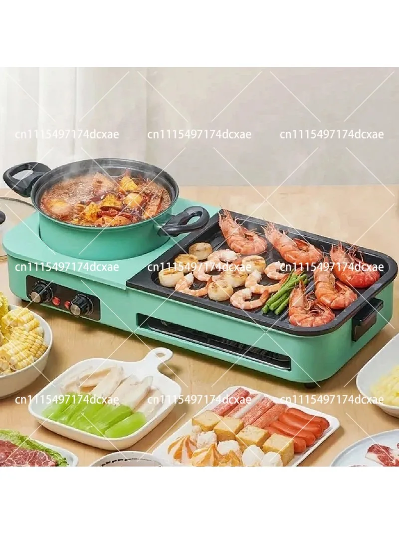 Electric Hot Pot for Lamian Noodles, Soup, and Baking, Non-Stick Instant Kitchen Cookware