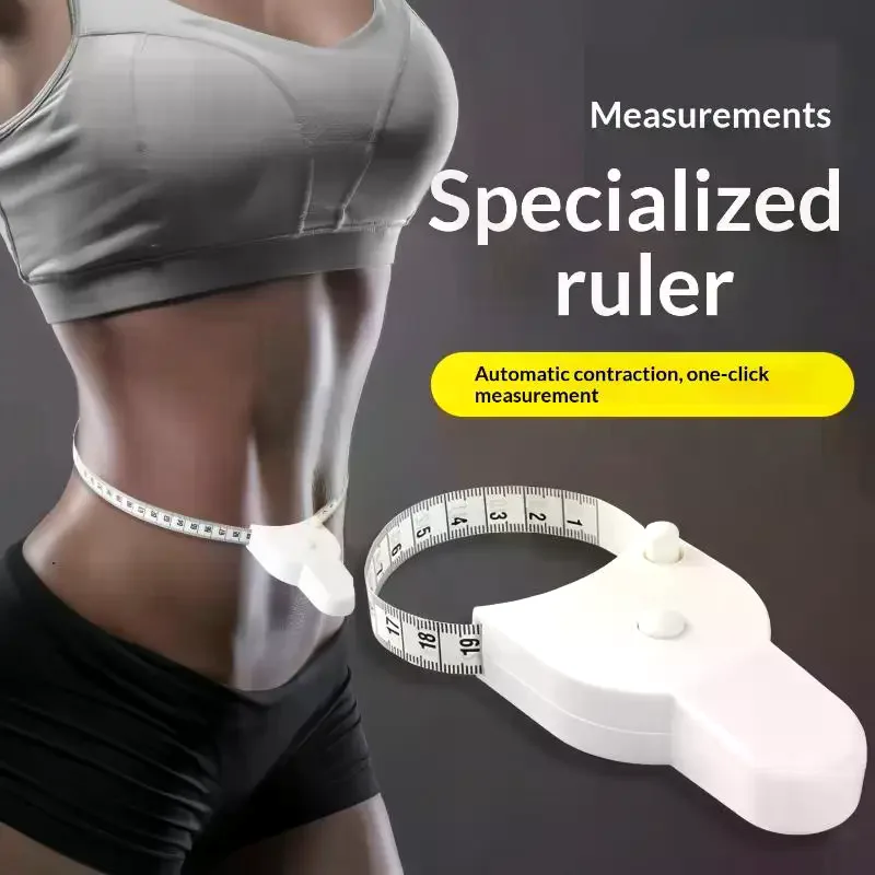 Automatic Telescopic Tape Measure Body Measuring Tape Sewing Ruler Tools Centimeter Tapes For Body Meter Measure White Tools