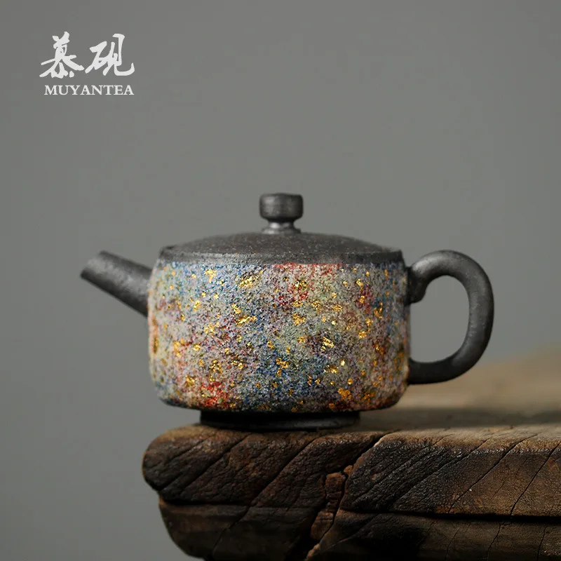 

Оригинальный чайник ручной работы Mutaoyuan Hanwa для домашнего использования, для заваривания чая Кунг-фу, в японском стиле Гаоюэ, из каменной руды, с отверстием для заваривания.
