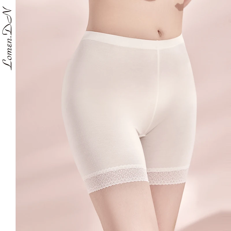 

【LomenDN】Silk lace safety pants for women, anti-exposure, non-curling, seamless tight-fitting bottoming safety pants