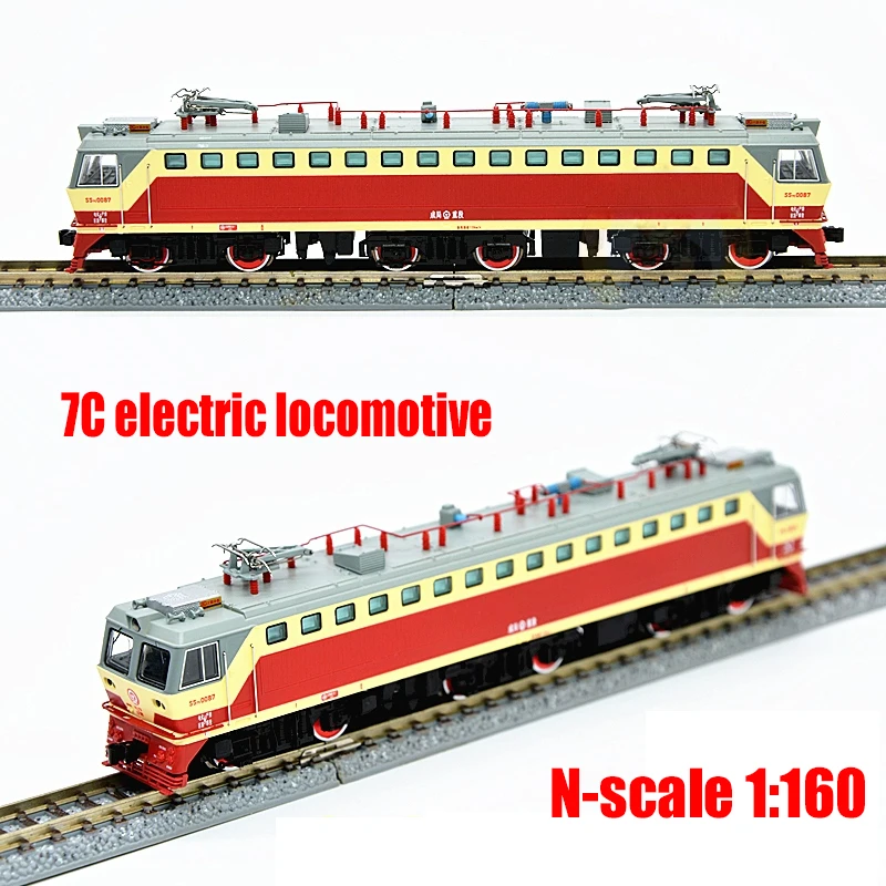 N Scale Train Model 1/160 9100XX SS7C Shaoshan 7C Electric Locomotive DC/DCC Version Train Toy Birthday Gift