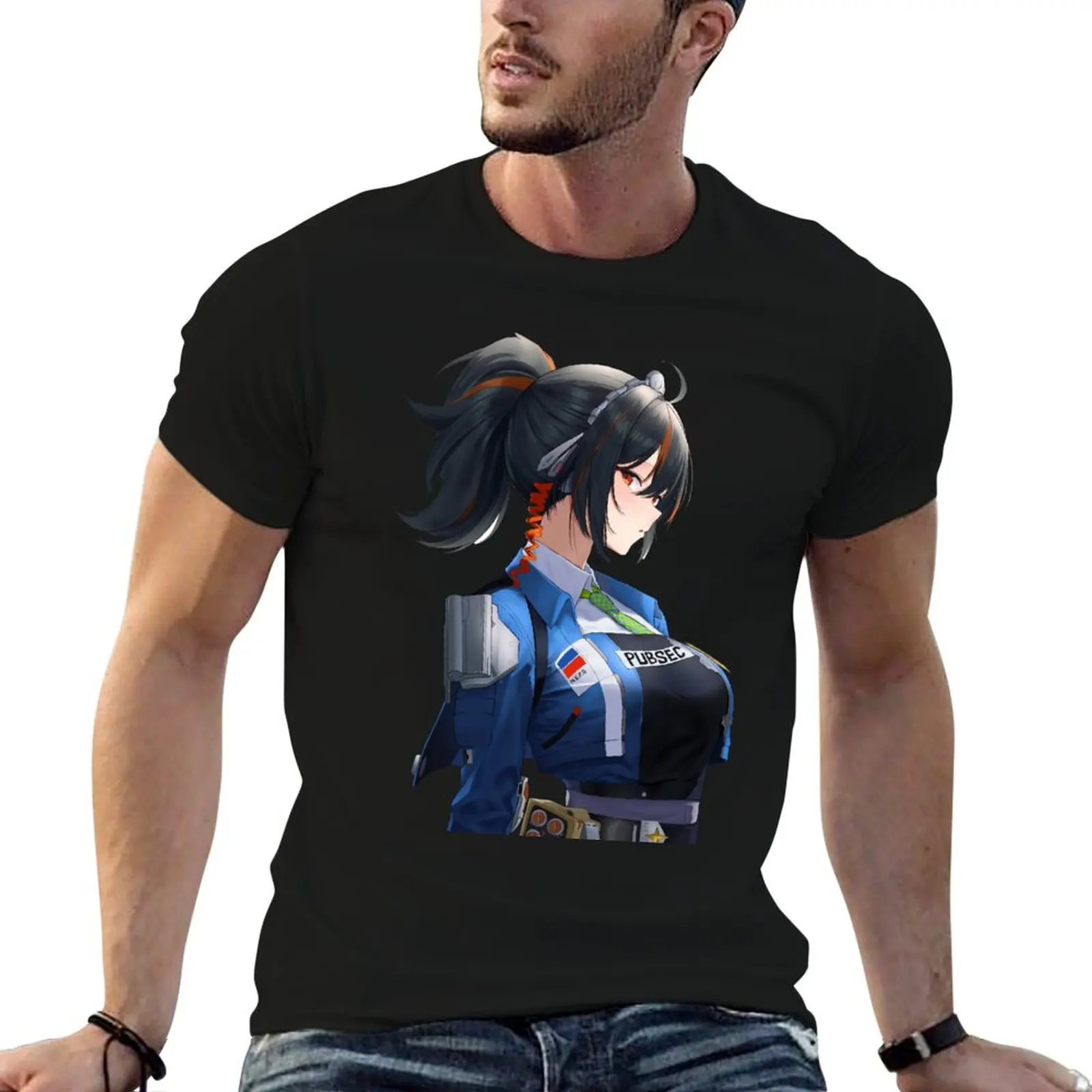 

ZZZ - Officer Zhu Yuan T-Shirt sports fans anime clothes plain T-shirts for men cotton
