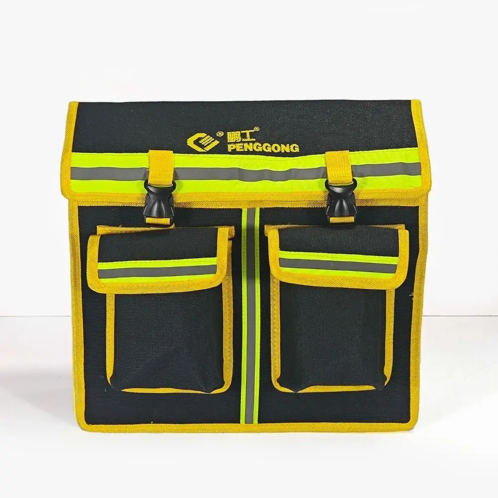 Multifunctional Tool Bags Organizer Tool Storage Reflective Strip Drill Waist Bag Durable Canvas Electrician Toolkit Screwdriver