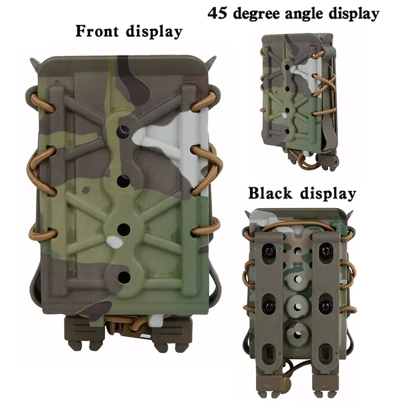Funda portamunición táctica MOLLE rápida para cargadores 5,56 y 7,62 - imagen 4