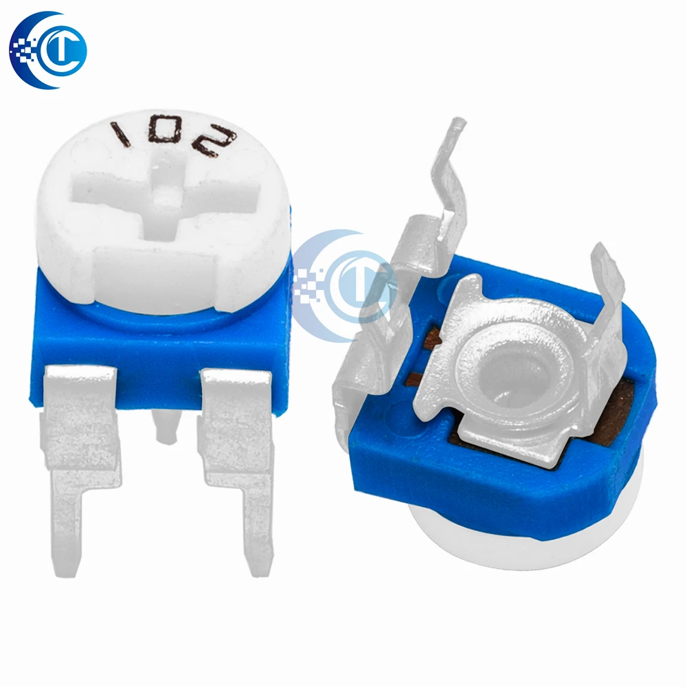 RM065 (RM-065) Trimmer Potentiometers (10pcs): 100Ω-1MΩ Variable Resistors for Precision Adjustment
